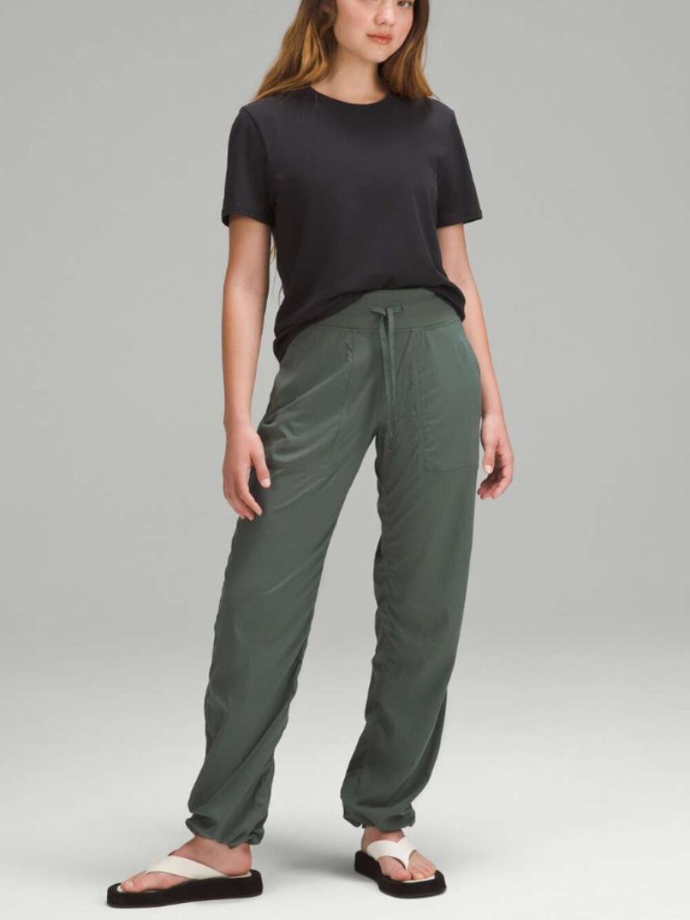 Lululemon Dance Studio Mid-Rise Pant. Regular length. Dark Forest.